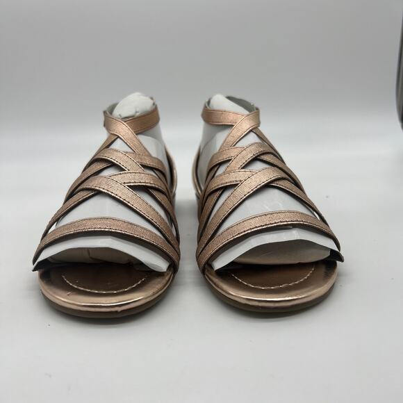 Marc Fisher Cross Weave Stretch Sandals Size 6 M Rose Gold - Picture 7 of 10